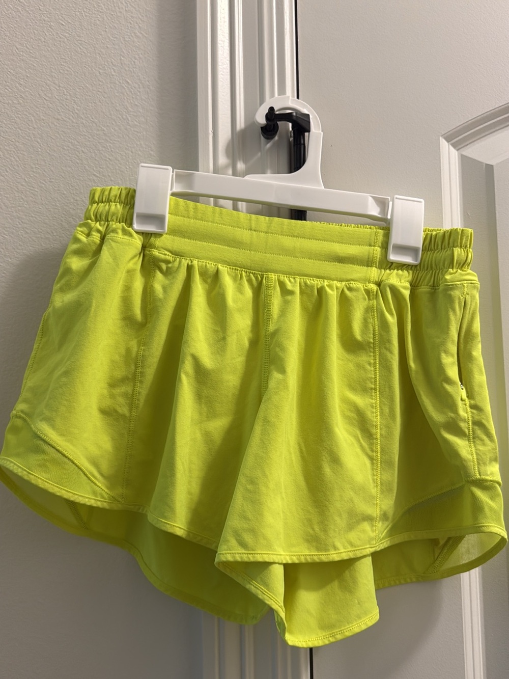 lululemon athletica Neon Yellow Athletic Shorts